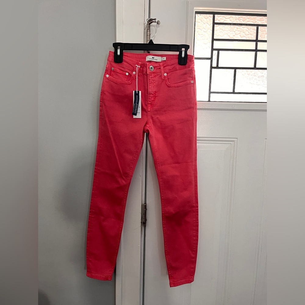 NWT VINEYARD VINES HIGH RISE SKINNY ANKLE JEANS SIZE 25